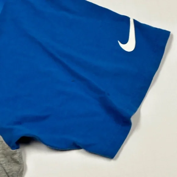 Nike Men’s Heathered Gray Detroit Lions Enzyme Shoulder Stripe Raglan T-Shirt - Picture 5 of 5